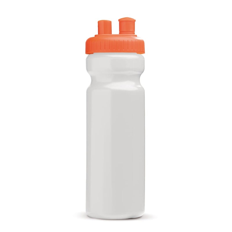 Bottiglia sport vaporizzatore 750ml White / arancione - personalizzabile con logo