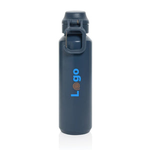 Bottiglia sport Via richiudibile in rAcciaio RCS 600ml - personalizzabile con logo