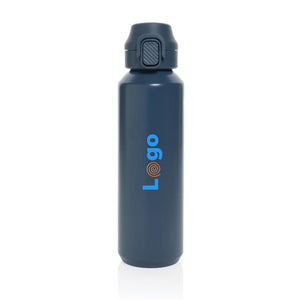 Bottiglia sport Via richiudibile in rAcciaio RCS 600ml - personalizzabile con logo
