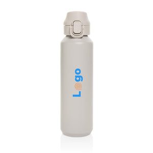 Bottiglia sport Via richiudibile in rAcciaio RCS 600ml - personalizzabile con logo