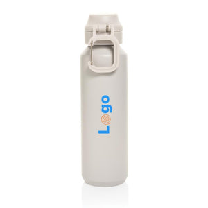 Bottiglia sport Via richiudibile in rAcciaio RCS 600ml - personalizzabile con logo