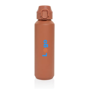 Bottiglia sport Via richiudibile in rAcciaio RCS 600ml - personalizzabile con logo