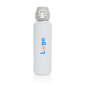 Bottiglia sport Via richiudibile in rAcciaio RCS 600ml - personalizzabile con logo