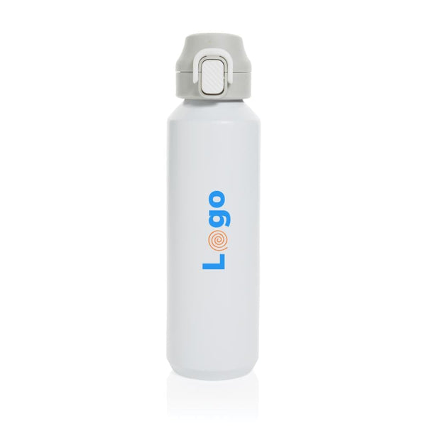 Bottiglia sport Via richiudibile in rAcciaio RCS 600ml - personalizzabile con logo