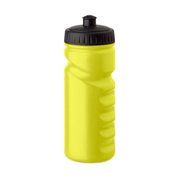 Bottiglia sportiva 500ml tipo bicicletta giallo - personalizzabile con logo