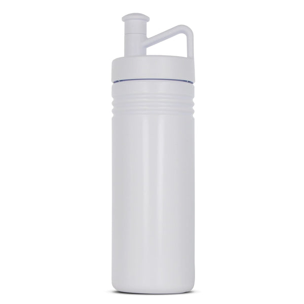 Bottiglia sportiva adventure 500ml Bianco / bianco - personalizzabile con logo
