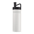 Bottiglia sportiva adventure 500ml Bianco / nero - personalizzabile con logo