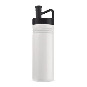 Bottiglia sportiva adventure 500ml Bianco / nero - personalizzabile con logo