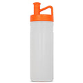 Bottiglia sportiva adventure 500ml Trasparente arancione - personalizzabile con logo