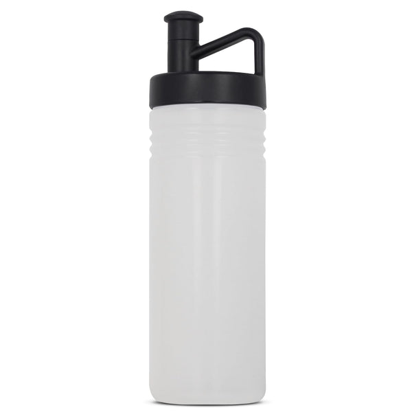 Bottiglia sportiva adventure 500ml Trasparente nero - personalizzabile con logo