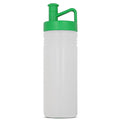 Bottiglia sportiva adventure 500ml Trasparente verde - personalizzabile con logo
