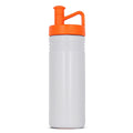Bottiglia sportiva adventure 500ml White / arancione - personalizzabile con logo
