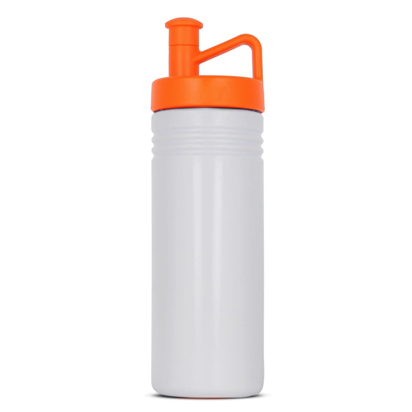 Bottiglia sportiva adventure 500ml White / arancione - personalizzabile con logo