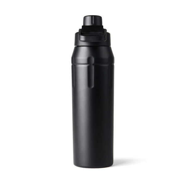 Bottiglia sportiva ermetica richiudibile Nordic Drift Trail nero - personalizzabile con logo