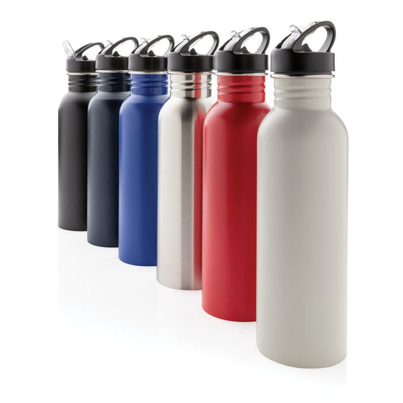 Bottiglia sportiva in acciaio inossidabile deluxe Colore: nero, color argento, bianco, rosso, blu €8.82 - P436.421