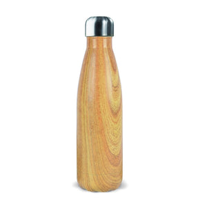 Bottiglia Swing edizione in legno 500ml beige - personalizzabile con logo