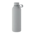 Bottiglia termica 500ml Inox riciclato Grigio - personalizzabile con logo