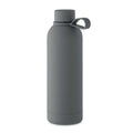 Bottiglia termica 500ml Inox riciclato Grigio scuro - personalizzabile con logo