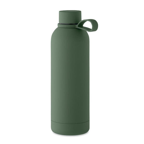 Bottiglia termica 500ml Inox riciclato Verde - personalizzabile con logo