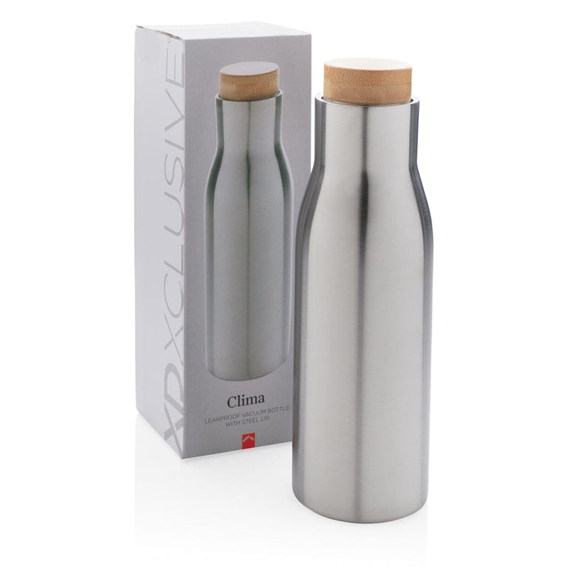 Bottiglia termica Clima con tappo in bambù 500ml Colore: nero, grigio, bianco €15.50 - P436.611