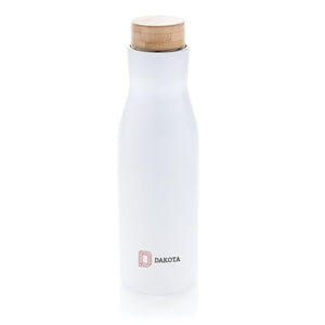 Bottiglia termica Clima con tappo in bambù 500ml - personalizzabile con logo