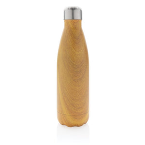 Bottiglia termica con texture wood 500ml - personalizzabile con logo