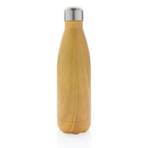 Bottiglia termica con texture wood 500ml - personalizzabile con logo