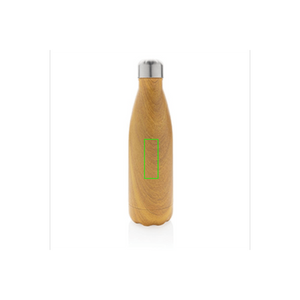 Bottiglia termica con texture wood 500ml - personalizzabile con logo