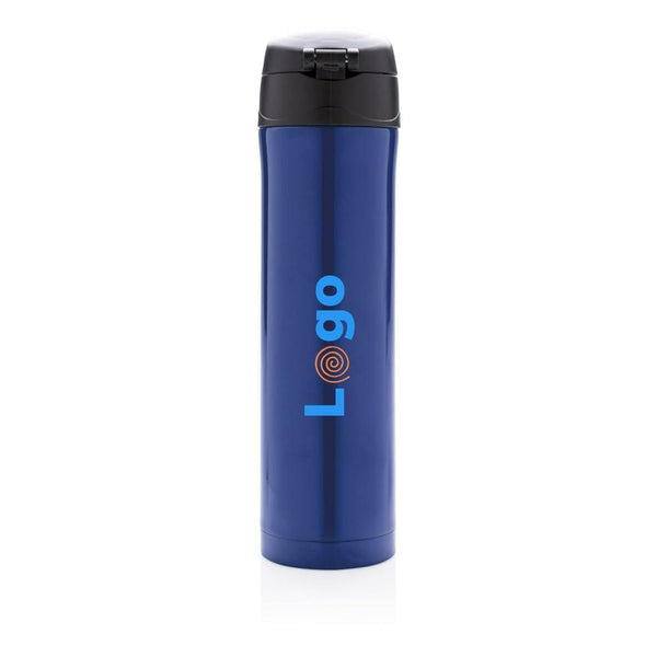 Bottiglia termica easy lock in acciaio riciclato RCS - personalizzabile con logo