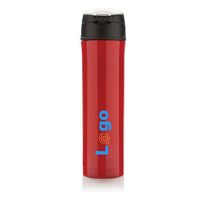 Bottiglia termica easy lock in acciaio riciclato RCS - personalizzabile con logo