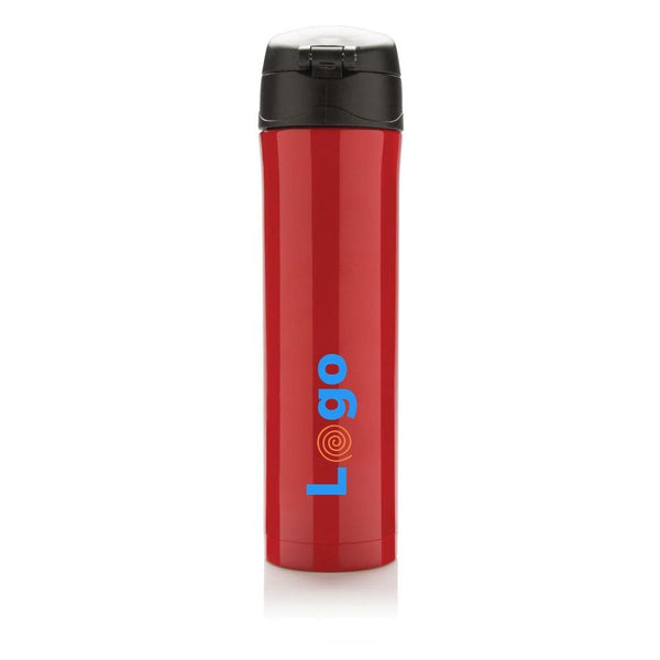 Bottiglia termica easy lock in acciaio riciclato RCS - personalizzabile con logo