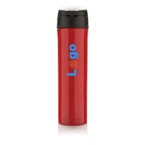 Bottiglia termica easy lock in acciaio riciclato RCS - personalizzabile con logo