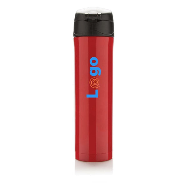 Bottiglia termica easy lock in acciaio riciclato RCS - personalizzabile con logo