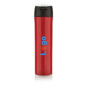 Bottiglia termica easy lock in acciaio riciclato RCS - personalizzabile con logo