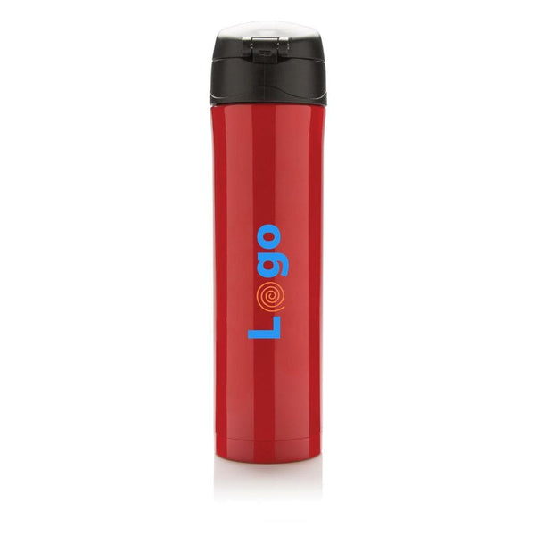 Bottiglia termica easy lock in acciaio riciclato RCS - personalizzabile con logo