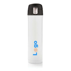 Bottiglia termica easy lock in acciaio riciclato RCS - personalizzabile con logo