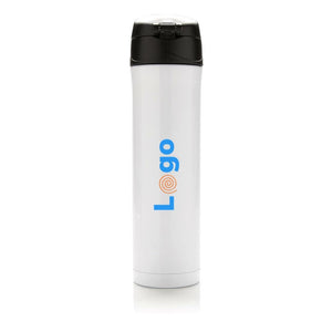Bottiglia termica easy lock in acciaio riciclato RCS - personalizzabile con logo