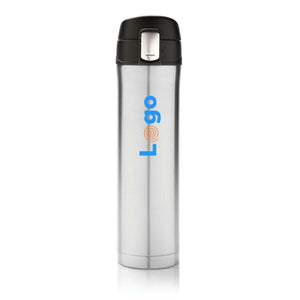 Bottiglia termica easy lock in acciaio riciclato RCS - personalizzabile con logo