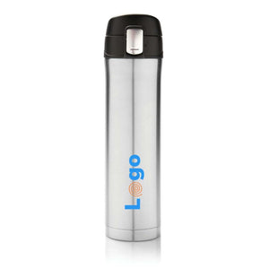 Bottiglia termica easy lock in acciaio riciclato RCS - personalizzabile con logo