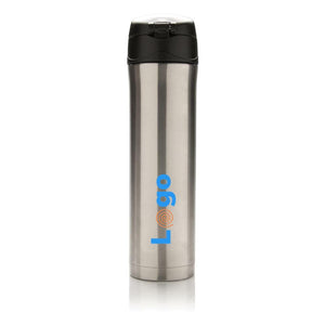 Bottiglia termica easy lock in acciaio riciclato RCS - personalizzabile con logo