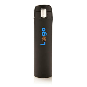 Bottiglia termica easy lock in acciaio riciclato RCS - personalizzabile con logo