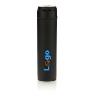 Bottiglia termica easy lock in acciaio riciclato RCS - personalizzabile con logo
