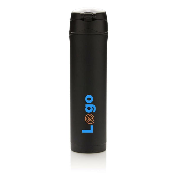 Bottiglia termica easy lock in acciaio riciclato RCS - personalizzabile con logo