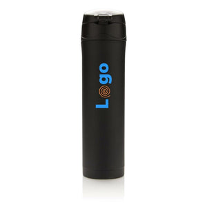 Bottiglia termica easy lock in acciaio riciclato RCS - personalizzabile con logo