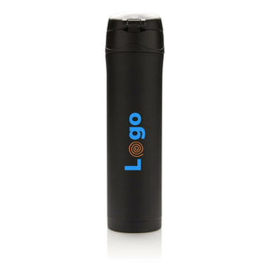 Bottiglia termica easy lock in acciaio riciclato RCS - personalizzabile con logo