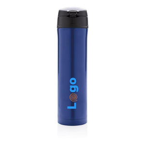 Bottiglia termica easy lock in acciaio riciclato RCS - personalizzabile con logo