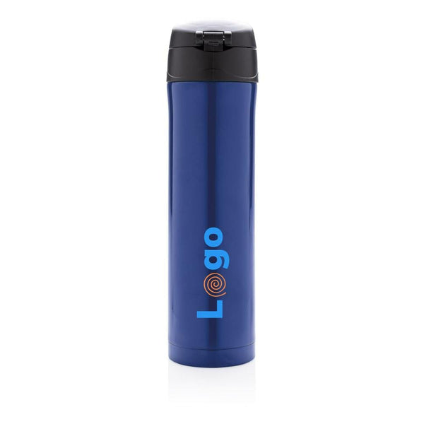 Bottiglia termica easy lock in acciaio riciclato RCS - personalizzabile con logo