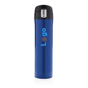 Bottiglia termica easy lock in acciaio riciclato RCS - personalizzabile con logo