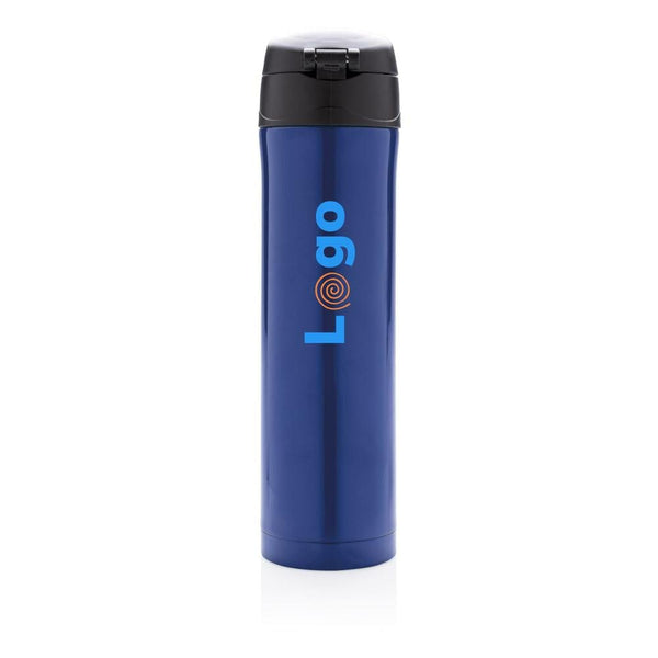 Bottiglia termica easy lock in acciaio riciclato RCS - personalizzabile con logo