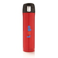Bottiglia termica easy lock in acciaio riciclato RCS rosso - personalizzabile con logo